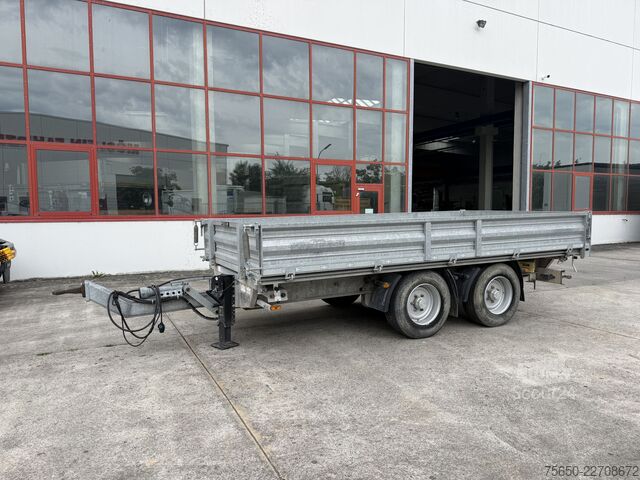 Tresidet tipvognstrailer Müller-Mitteltal kipper  14,4 t Tandemkipper- Tieflader, nur 2 mal Benutzt