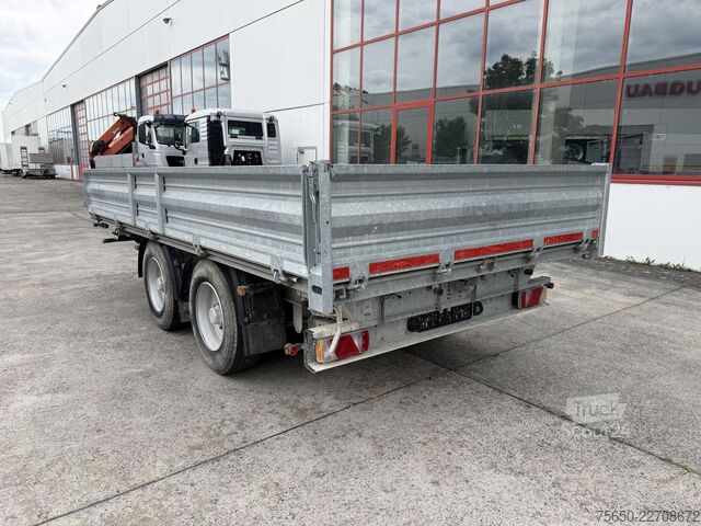 Tresidet tipvognstrailer Müller-Mitteltal kipper  14,4 t Tandemkipper- Tieflader, nur 2 mal Benutzt