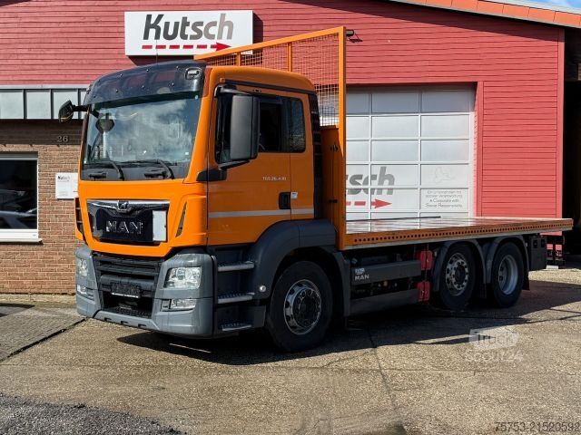 Camião de plataforma MAN TGS 26.430 BL 6x2/2 Plateau, Lenk Lift