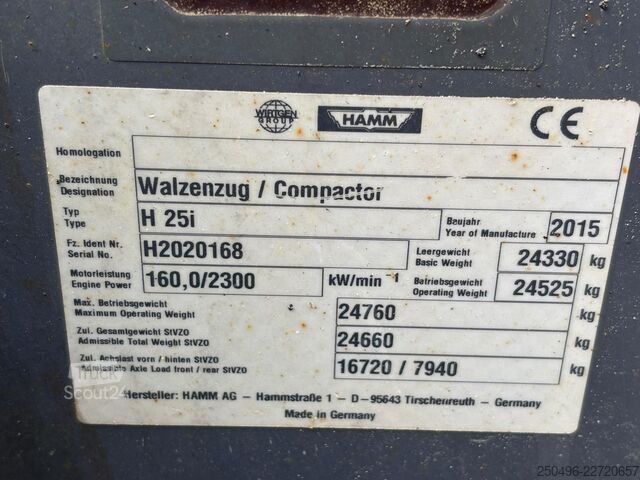 Valec s jedným bubnom Hamm H 25 i