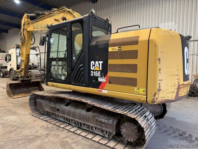 Crawler excavator Caterpillar 316 E L  *5837h* - FULL HYDR - 18.3T - CENTRAL ...