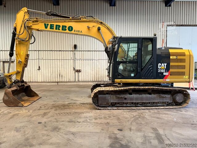 Crawler excavator Caterpillar 316 E L  *5837h* - FULL HYDR - 18.3T - CENTRAL ...