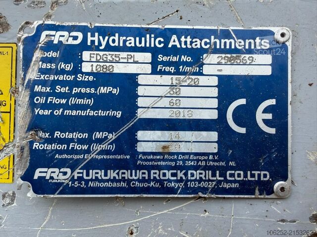 Сортировъчна хватка FURUKAWA FDG35-PL CW40 - SORTEERGRIJPER / SORTING GRAB /...