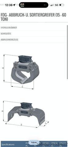 Сортировъчна хватка FURUKAWA FDG35-PL CW40 - SORTEERGRIJPER / SORTING GRAB /...