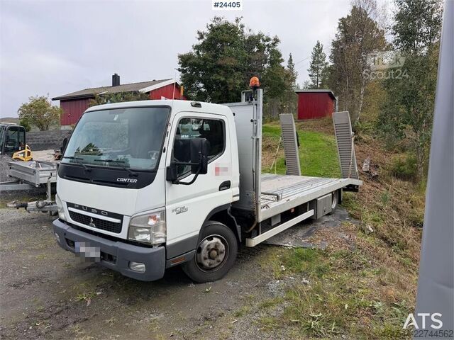 Platform aanhanger Mitsubishi Fuso 7C18 platform car w/ new AdBlue pump, Winch,
