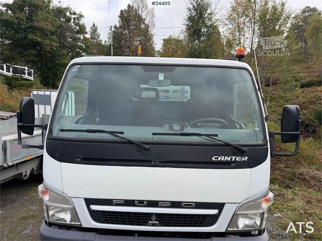 Platform aanhanger Mitsubishi Fuso 7C18 platform car w/ new AdBlue pump, Winch,