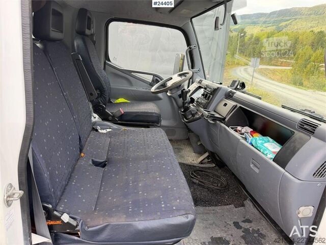 Platform aanhanger Mitsubishi Fuso 7C18 platform car w/ new AdBlue pump, Winch,