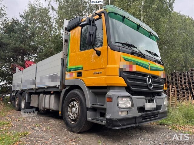 Kranbil Mercedes-Benz Actros 2544 6x2 Crane Truck w/ Rear-Mounted Ferrar