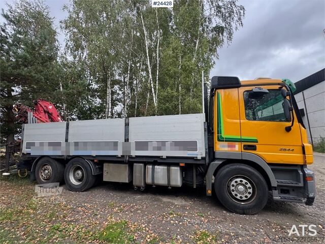 Kranbil Mercedes-Benz Actros 2544 6x2 Crane Truck w/ Rear-Mounted Ferrar