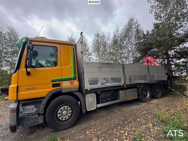Kranbil Mercedes-Benz Actros 2544 6x2 Crane Truck w/ Rear-Mounted Ferrar