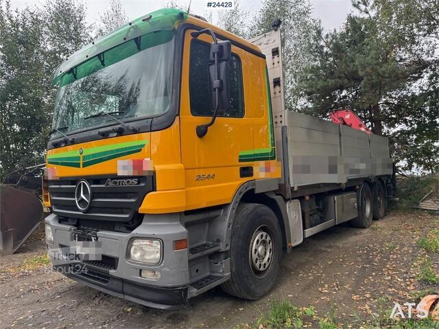 Kranbil Mercedes-Benz Actros 2544 6x2 Crane Truck w/ Rear-Mounted Ferrar