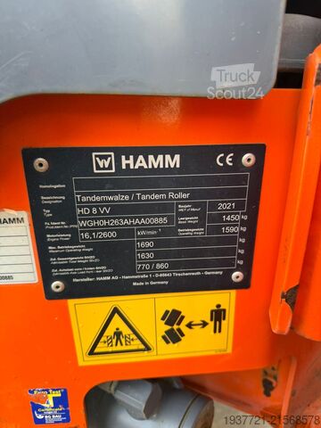 Single drum roller Hamm HD8VV