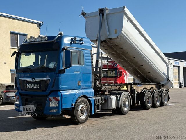 Kippers oplegger SCHMITZ CARGOBULL SKI 24 SL 7.2* 24 m³*Liftachse*Hinterkipper*TÜV*