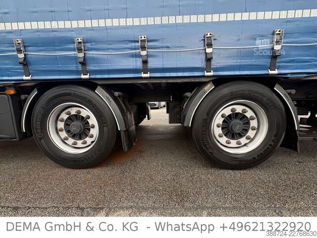 Plattewagen met zeil DAF XF480*Mit Anhänger*Jumbo*Standklima*Edscha*Lift*