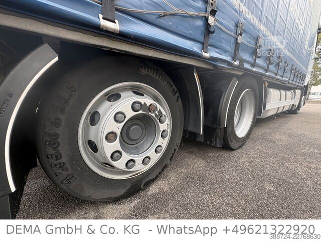Plattewagen met zeil DAF XF480*Mit Anhänger*Jumbo*Standklima*Edscha*Lift*