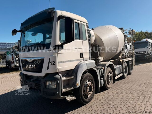 Betonblander lastbil MAN TGS 32.400 8X4 Stetter 9m³