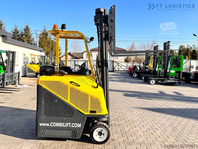 4-way forklift truck Combilift CB3000 / FREE LIFT / NEW TIRES /LIKE NEW