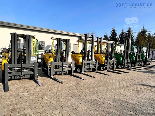 4-way forklift truck Combilift CB3000 / FREE LIFT / NEW TIRES /LIKE NEW