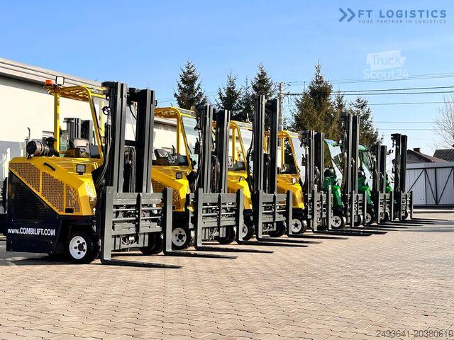 4-way forklift truck Combilift CB3000 / FREE LIFT / NEW TIRES /LIKE NEW
