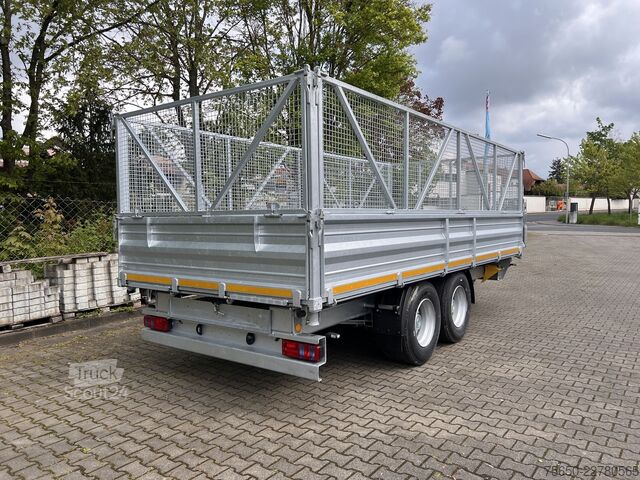 Reboque basculante Möslein TTD 14  5,70 m  14 t Tandem- Kipper Tieflader 5,70 m lang, Breite Reifen-- Neufahrzeug --