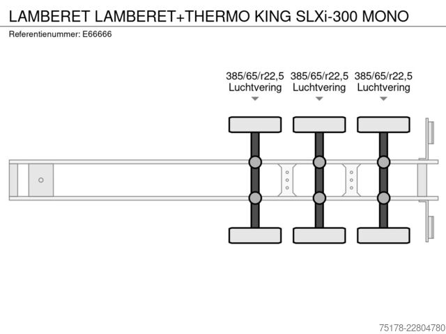 Soğutmalı/dondurulmuş taşıma LAMBERET LAMBERET+THERMO KING SLXi-300 MONO