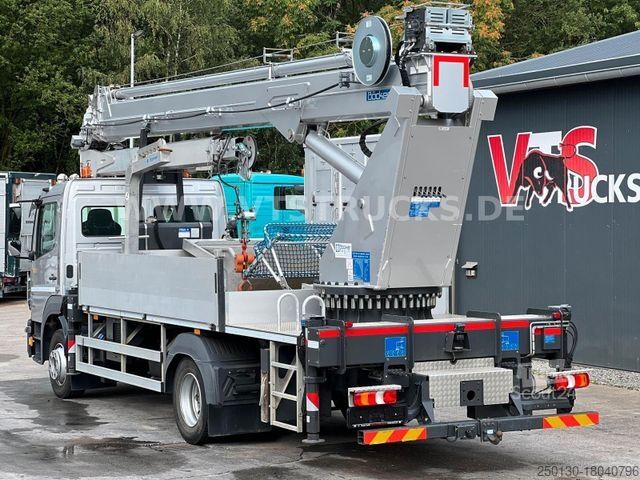 Kamyon üzerine monteli vinç MERCEDES-BENZ Atego 1223 4x2 Böcker-Dachdeckerkran