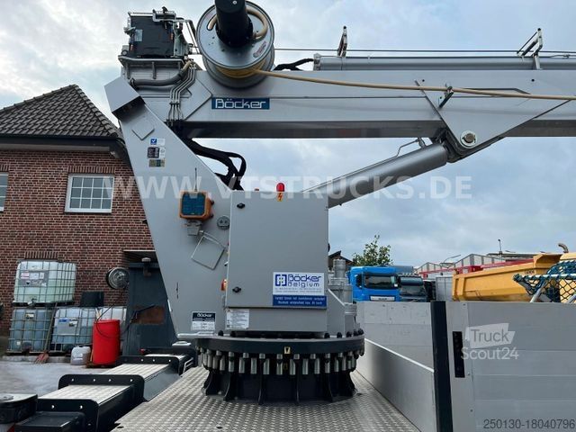 Kamyon üzerine monteli vinç MERCEDES-BENZ Atego 1223 4x2 Böcker-Dachdeckerkran