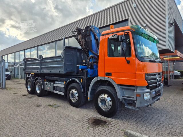 Hook arm system Mercedes-Benz Actros 3241 8X4 Containersysteem/ 20T HMF crane...