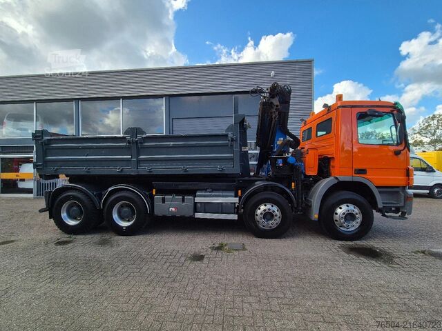 Hook arm system Mercedes-Benz Actros 3241 8X4 Containersysteem/ 20T HMF crane...
