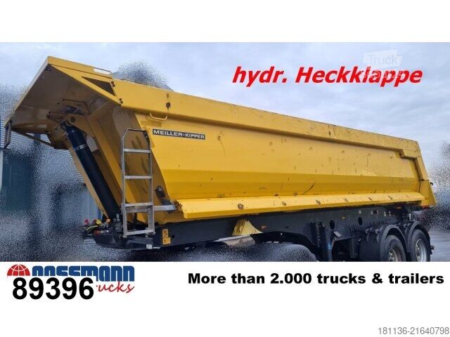 Damperli yarı römork Meiller MHKS 44/2, Halfpipe ca. 25 cbm, hydr. Heckklappe