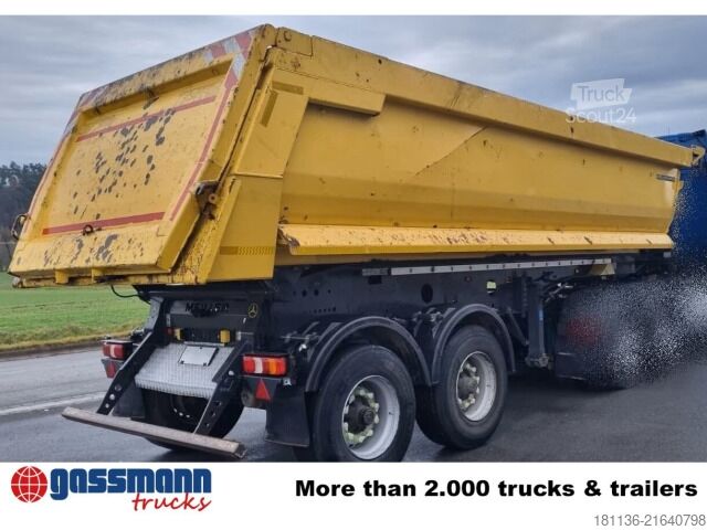 Damperli yarı römork Meiller MHKS 44/2, Halfpipe ca. 25 cbm, hydr. Heckklappe