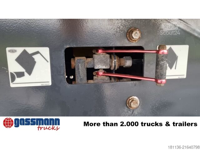 Damperli yarı römork Meiller MHKS 44/2, Halfpipe ca. 25 cbm, hydr. Heckklappe