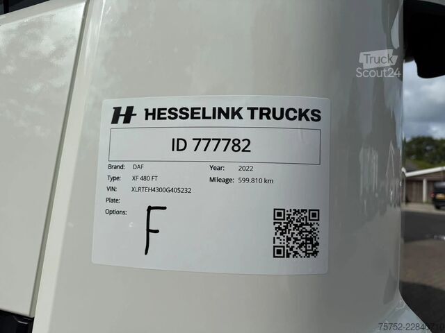 Štandard-SZM DAF XF 480 SSC Retarder Standairco 2X tank 599.810K...