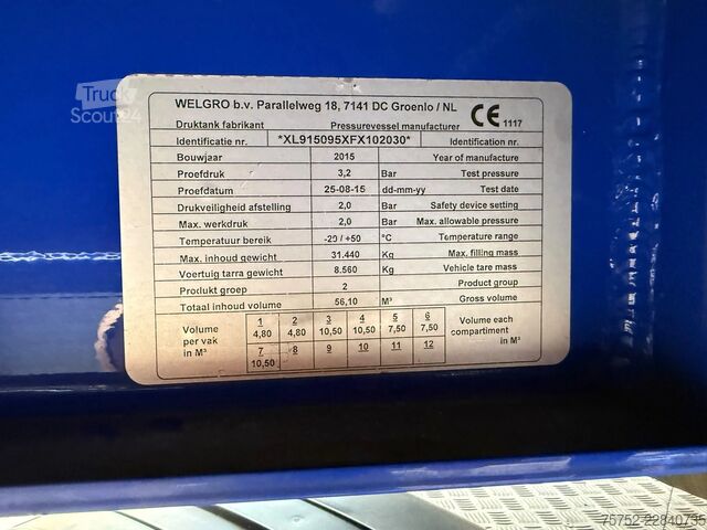Silo Welgro N/A 56m3 Bulk/Silo 7 Compartimenten 2x Liftas C...