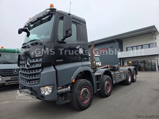 Kamion s kipom s pomičnim kontejnerom MERCEDES-BENZ Arocs 3263 / 8X4 / Blatt/ Hiab XR26