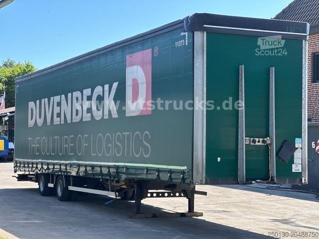 Open oplegger met zeil H&W HWDPSS32 Curtainsider 2-Achser