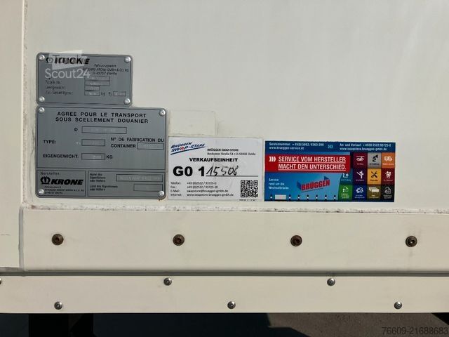 Değiştirme kasalı treyler KRONE Wechselbrücke Kühlaufbau
