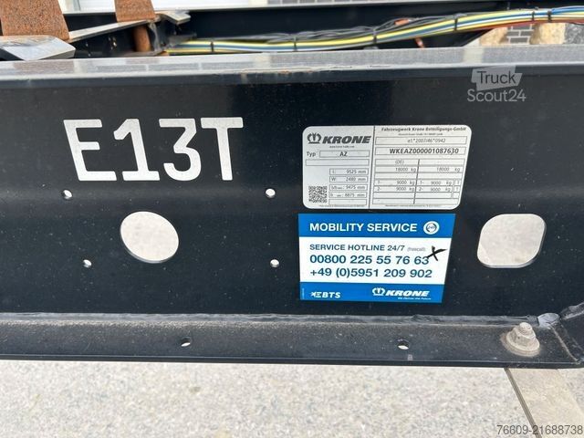 Değiştirilebilir şasili römork KRONE 2 Achswechselfahrgestell, Typ: AZW 18 eL3B9