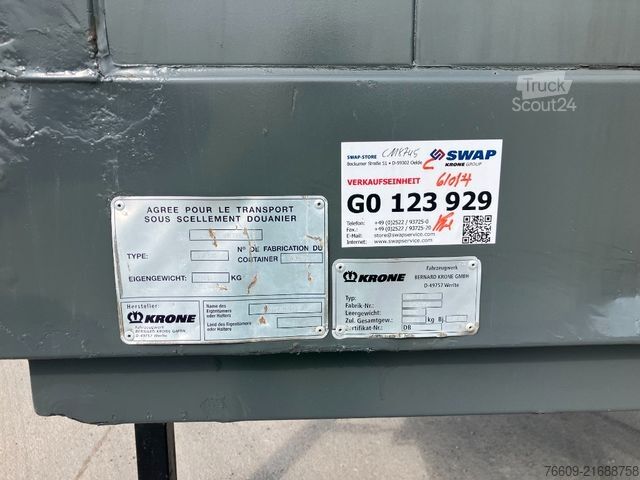 Değiştirme kasalı treyler KRONE Wechselbrücke Koffer