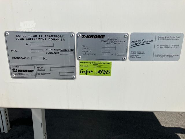 Değiştirme kasalı treyler KRONE Wechselbrücke Koffer