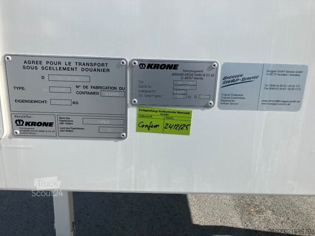 Değiştirme kasalı treyler KRONE Wechselbrücke Koffer