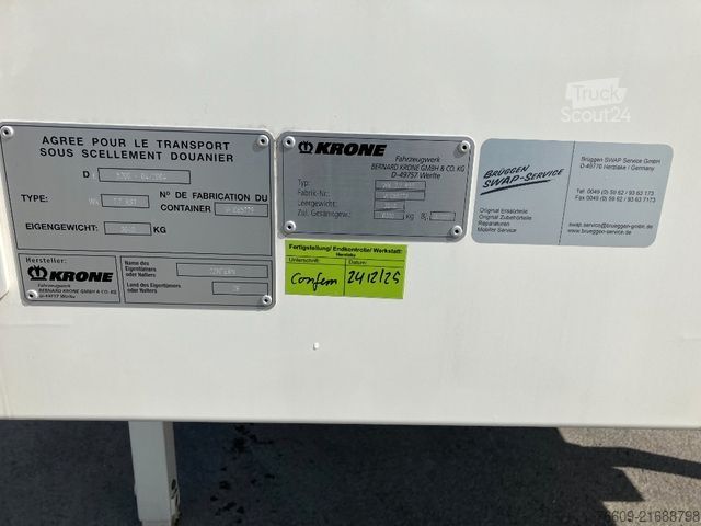 Değiştirme kasalı treyler KRONE Wechselbrücke Koffer