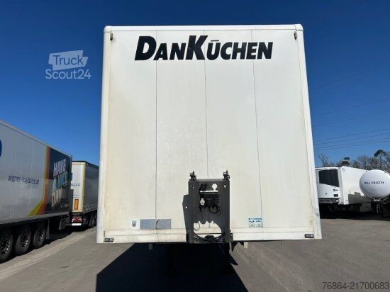 Furgonska polprikolica  GFöLLNER 1-ACHS KOFFERAUFLIEGER MIT LENKACHSE