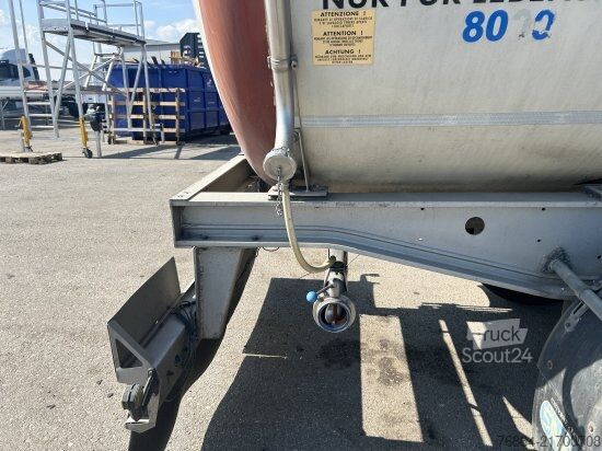 Cisterna polpriklopnik MENCI LEBENSMITTELTANK ISOLIERT, 3 KAMMERN, 34000L LIFTACHSE,   BPW-ACHSEN