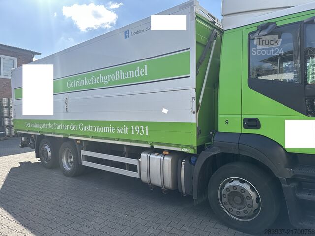φορτηγό πλατφόρμα με μουσαμά IVECO Stralis AT