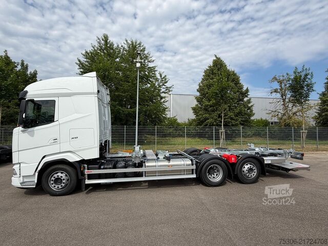 Vaihtolavakuorma-auto DAF FAN XG 480 Multiwechsler 1120-1320 Ladebordwand