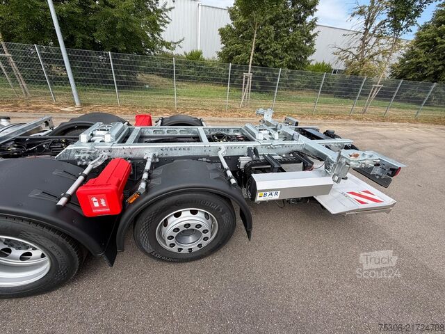 Vaihtolavakuorma-auto DAF FAN XG 480 Multiwechsler 1120-1320 Ladebordwand