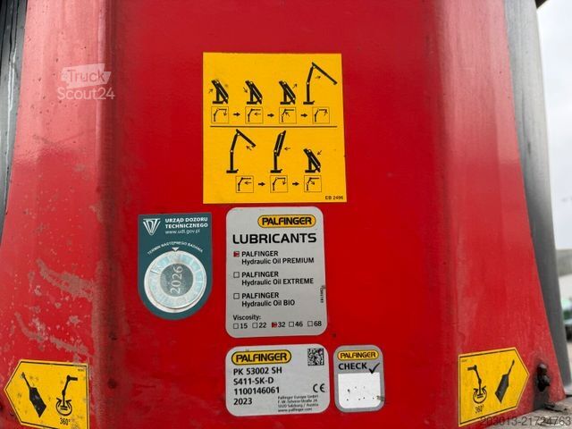 LKW mit Pritsche (offen) SCANIA R500 6x4 Pritsche mit Kran Palfinger PK53002 SH