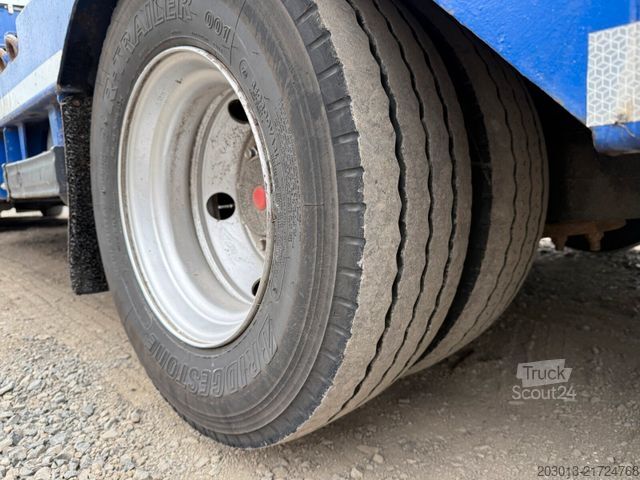 Žemagrindė puspriekabė LANGENDORF SATÜ 30-10,0M Tieflader 3 Achse - mit Radmulden