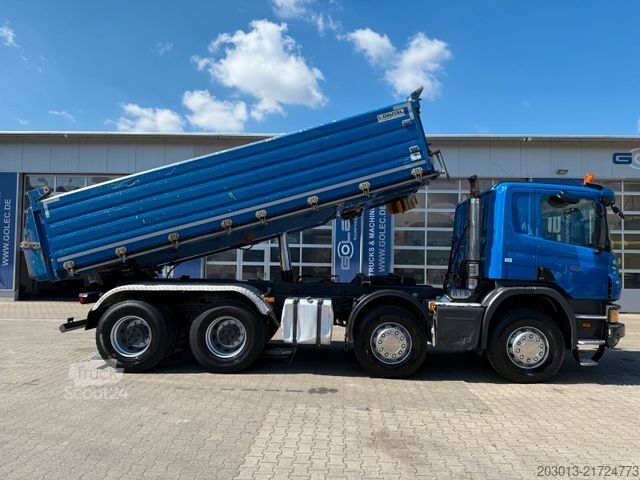 Kipper LKW SCANIA P 410 8x4 Dreiseitenkipper DAUTEL
